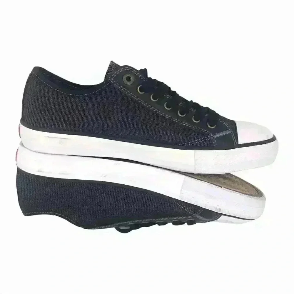 Levi’s Stan Buck C Men’s Sneakers Size 8 Black Denim Retro Comfort Casual